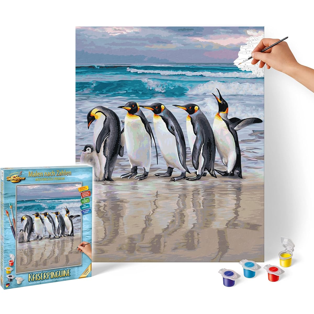 Painting by Numbers - Emperor Penguins