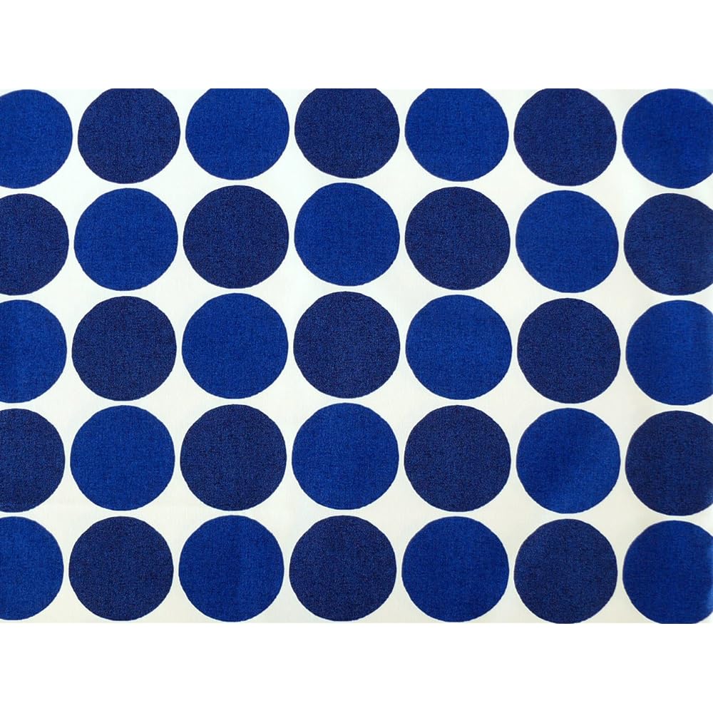 Quarter Report Curtains available in 16 sizes, Charka Navy, Width 150 x Length 190cm, Set of 2, 100% Cotton [Made in Japan]