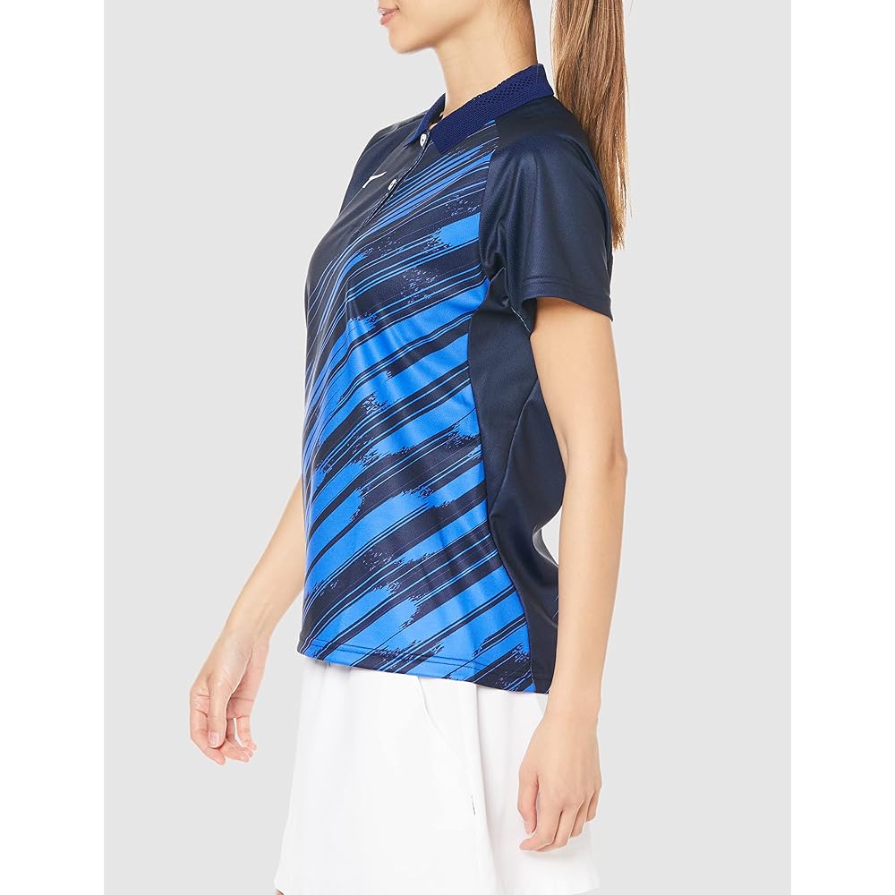 [Mizuno] Tennis Wear Game Shirt Sweat Absorbent Quick Drying Dynamotion Fit 62JA2203 Women's
