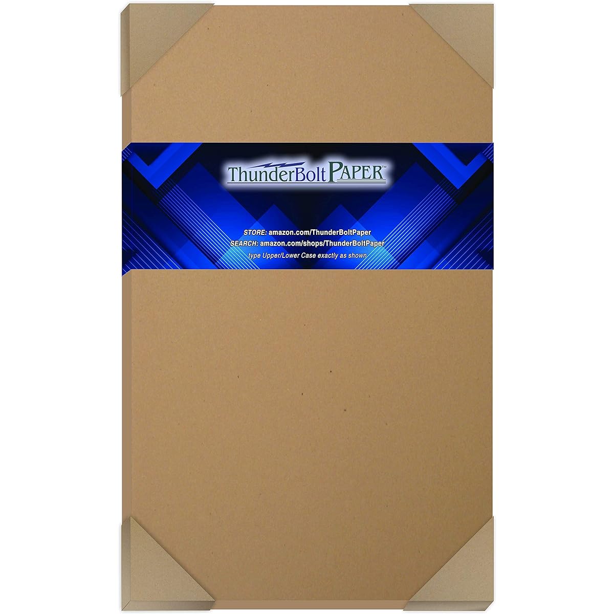 50 Brown Kraft Fiber 28/70# Text (Not Card/Cover) Paper Sheet - 8.5"