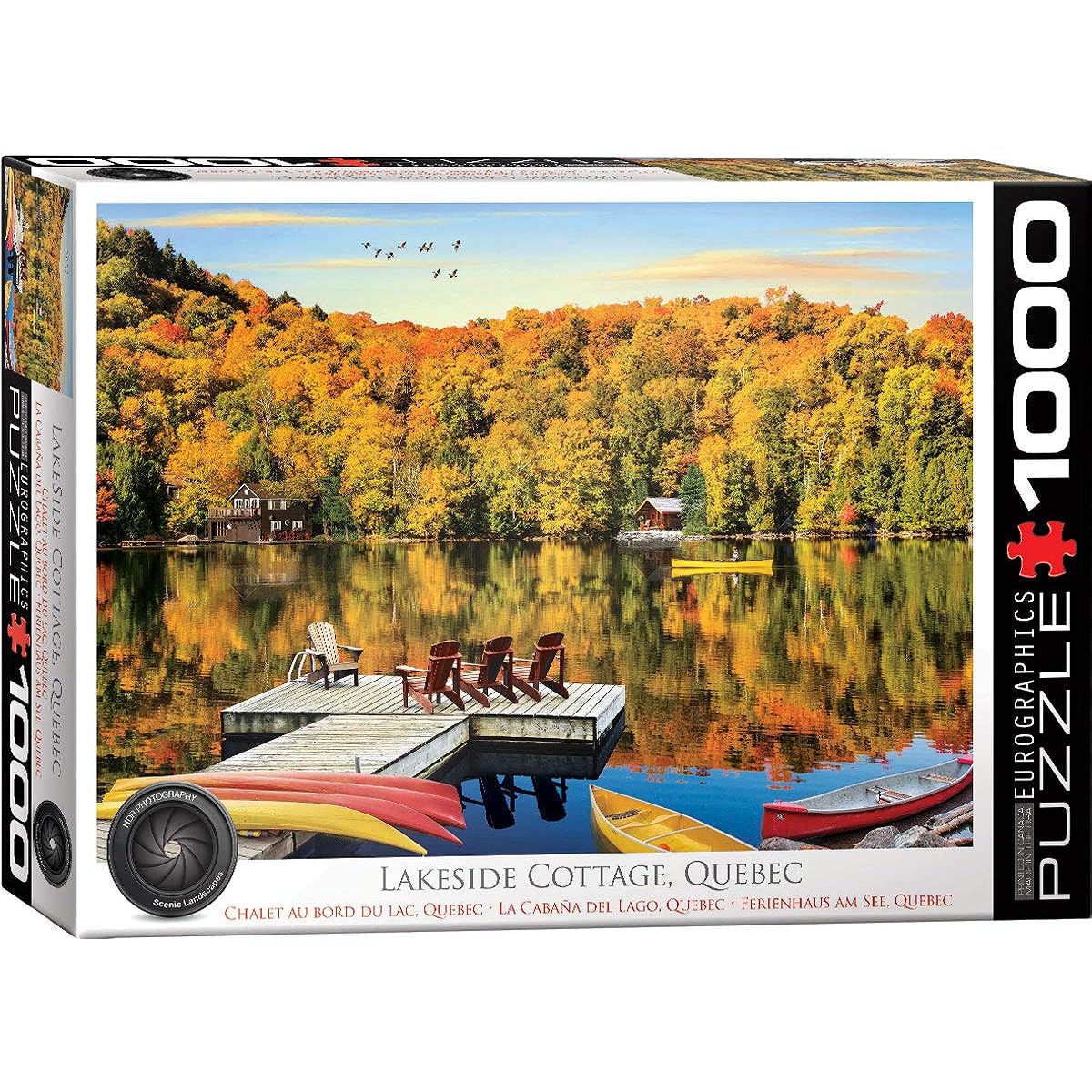 EuroGraphics 5427 Lakeside Cottage, Quebec Puzzle (1000 Pieces)