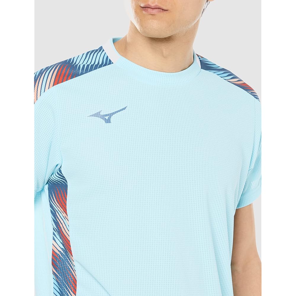 [Mizuno] Tennis Wear Dry Aeroflow Game Shirt Short Sleeve Highly Ventilated Easy to Move 62JAA001