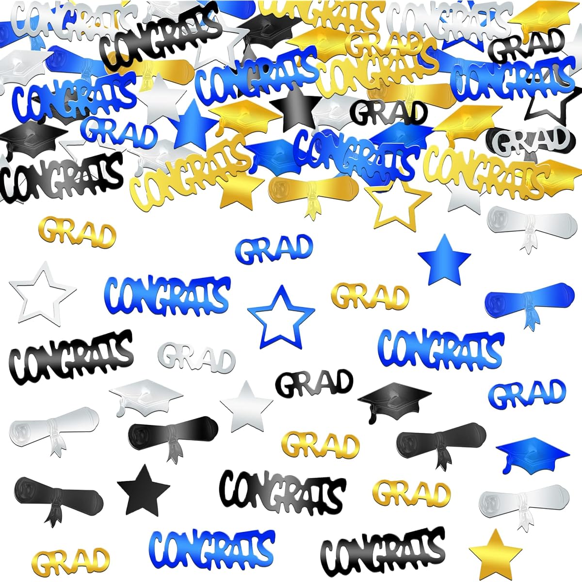Big, Congrats Grad Graduation Confetti 5784-1.04oz | 2022 Graduation Party Decorations Paper Confetti Graduation 2022 | Graduation Table Decorations for Graduation Table 2022