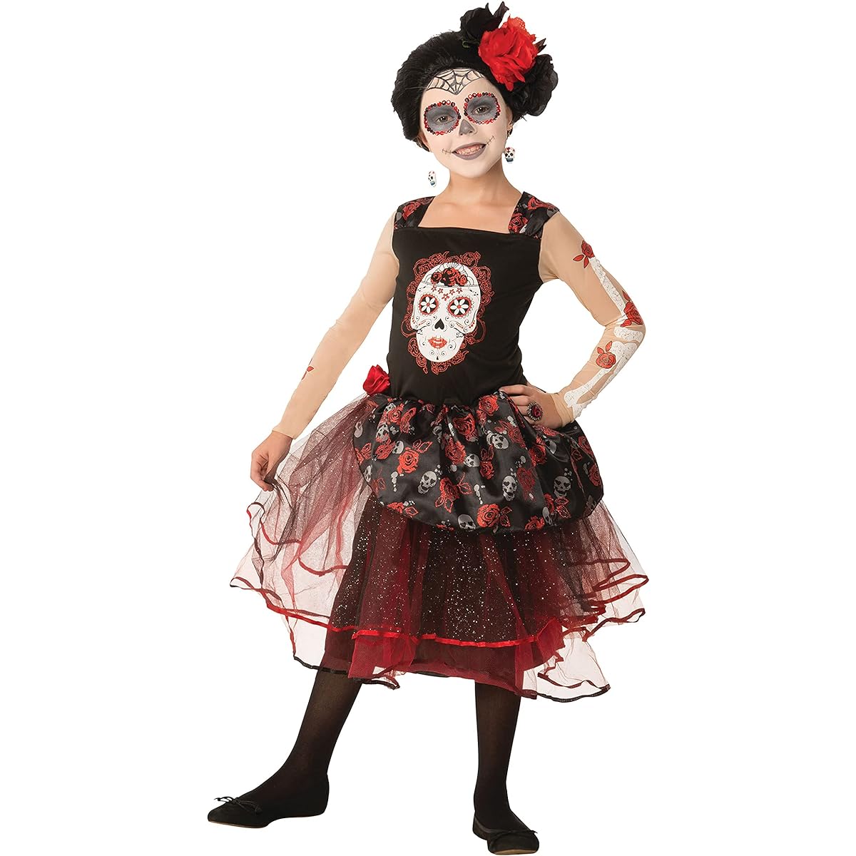 Bristol Novelty Halloween Cosplay Costumes for Kids Day of the Dead Dress for Girls