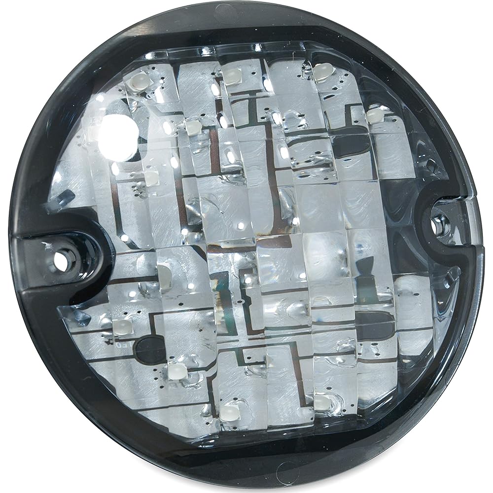 Kuryakyn 5441 Motorcycle Lighting Flat Style LED Front Turn Signal Conversion Insert Dual Circuit for 1994-2019 Harley-Davidson Motorcycles Smoked Lens 1 Pair