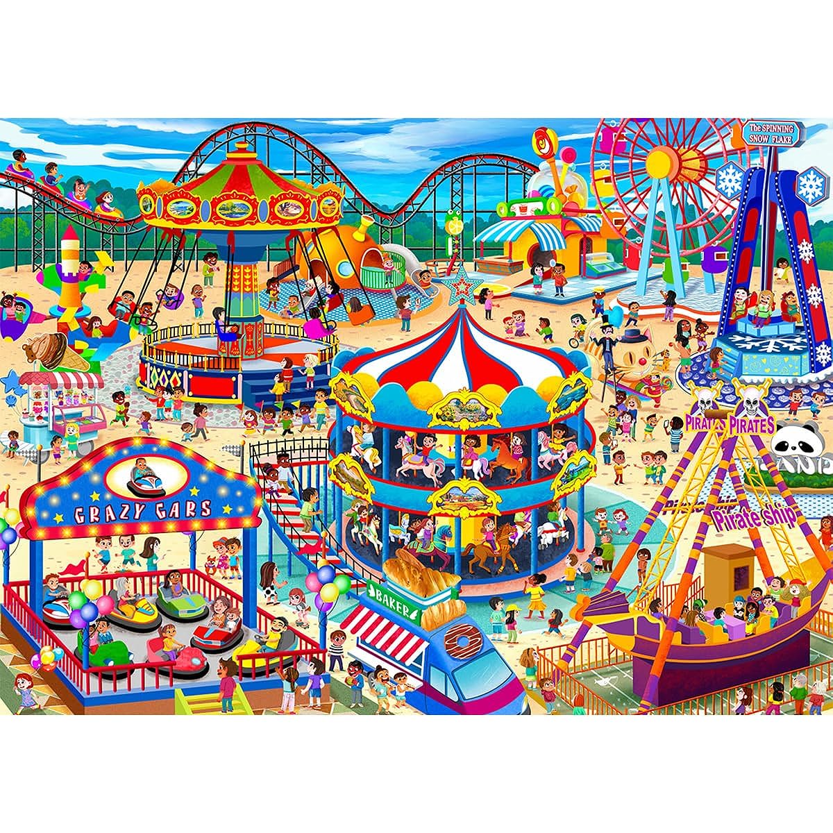 Jigsaw Puzzle for Adults 1000 Piece Puzzle for Adults 1000 Piece Puzzle 1000 Piece Amusement Park