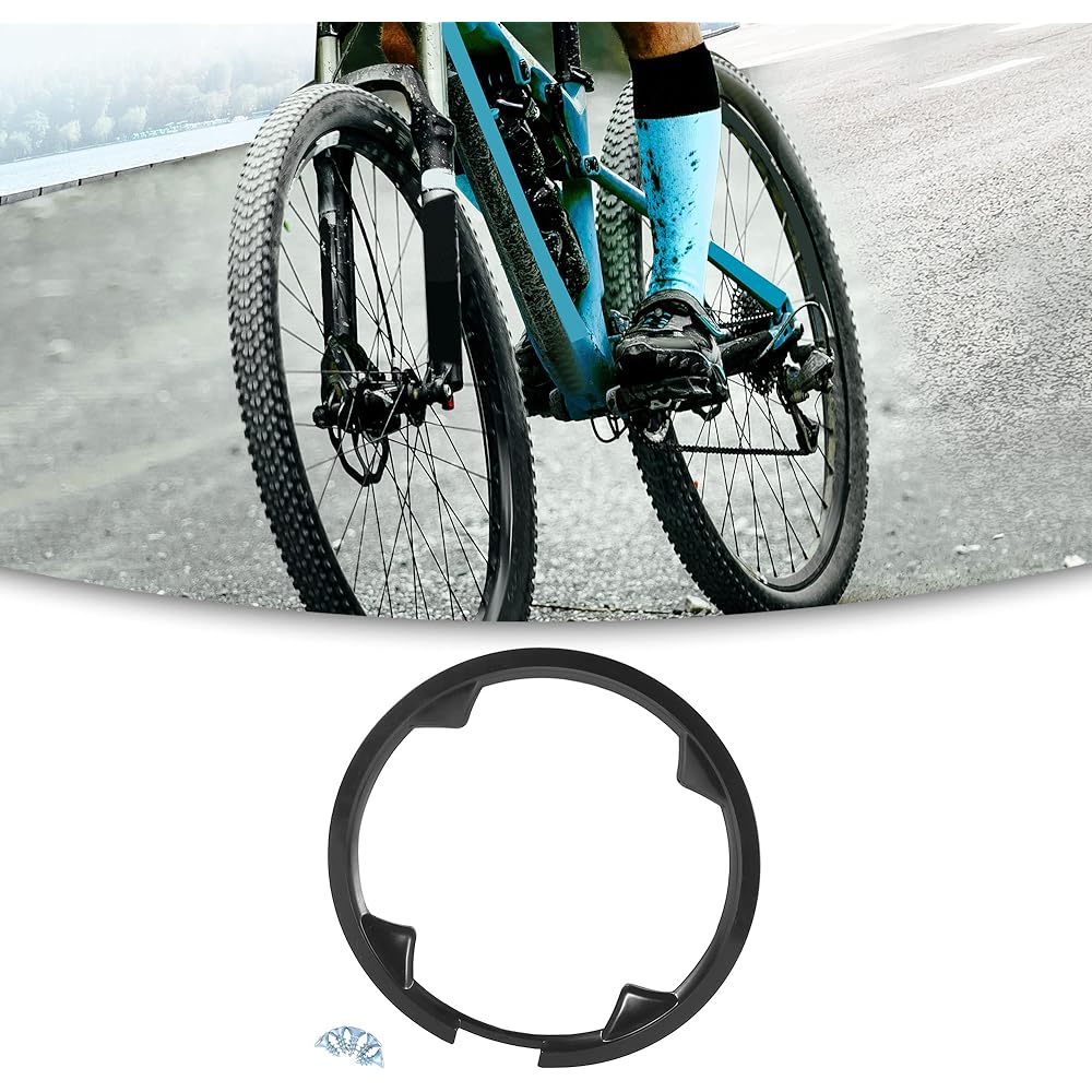 ACROPIX Bike Crankset Chainwheel Cover 48 Teeth 12cm Bicycle Crankset Chain Wheel Cover Protection Chainwheel Protection Cover Black