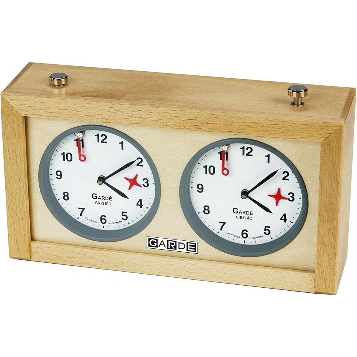 GARDE Game Chess Analog Clock Wooden Game Clock