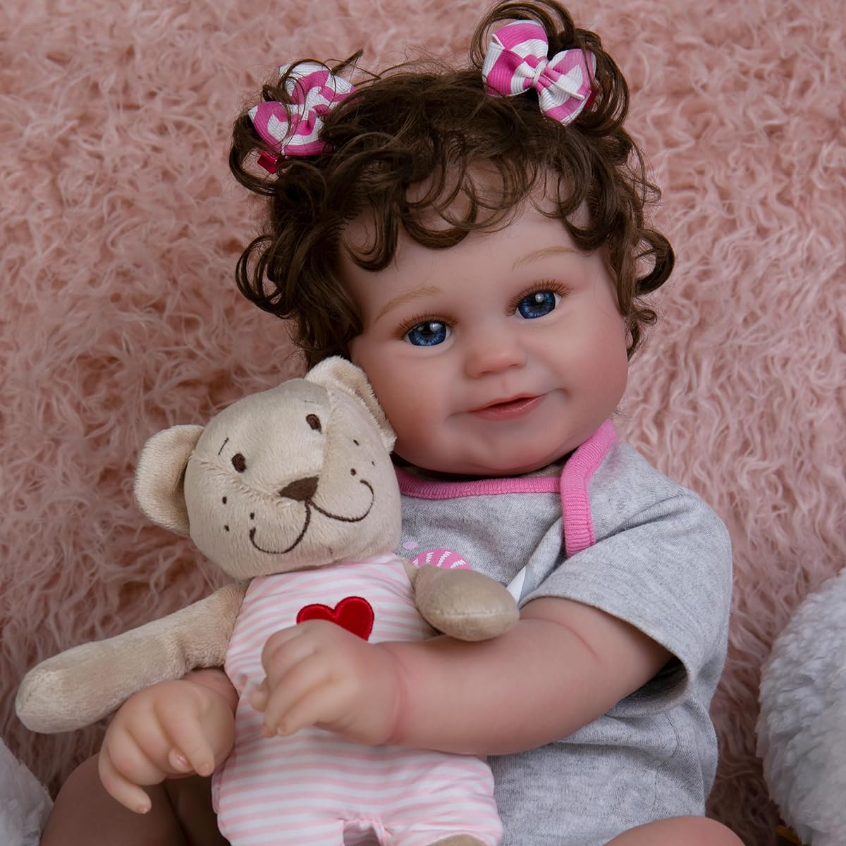 Milidool Reborn Baby Doll Silicone Baby Doll Toy Ages 3+