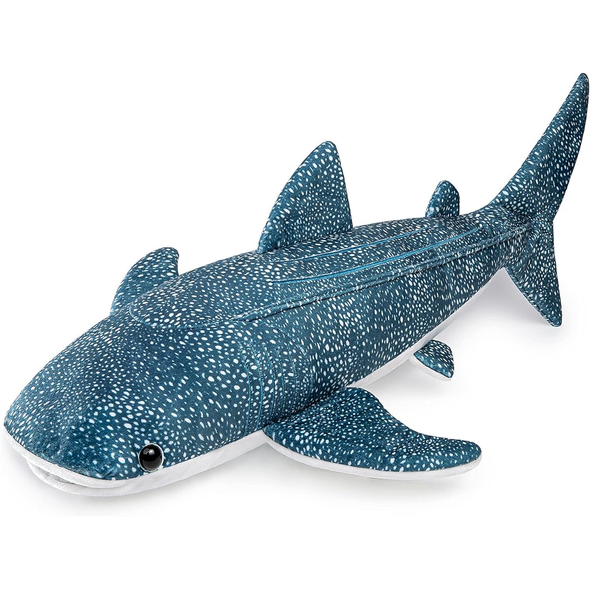 Great Whale Shark Stuffed Animal - Realistic 20.5 Inch Blue Textured Whale Shark Stuffed Animal Toy Soft Ocean Shark Stuffed Animal Gift Collection for Kids