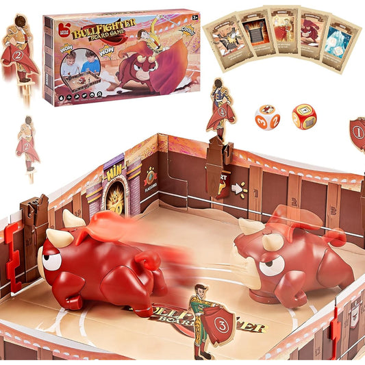 2024 Board Game for Kids Bullfighting Game for 2-4 Players Bullfighting Game for 2-4 Players Perfect Christmas Birthday Gift for Boys/Girls