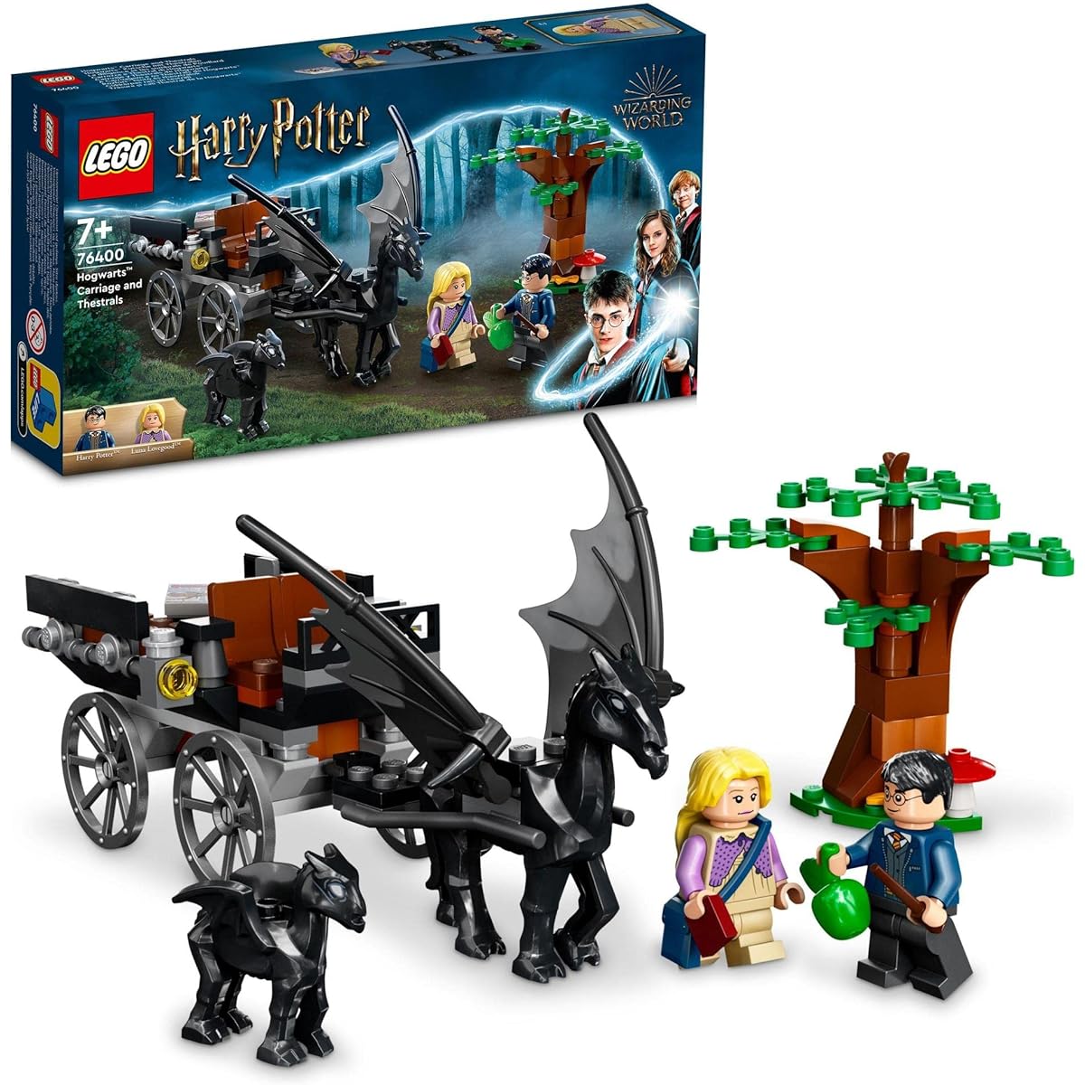 LEGO Harry Potter Hogwarts(TM) Thestral Carriage 76400 Toy Blocks Gift Fantasy Vehicle Boys Girls Ages 7 and up