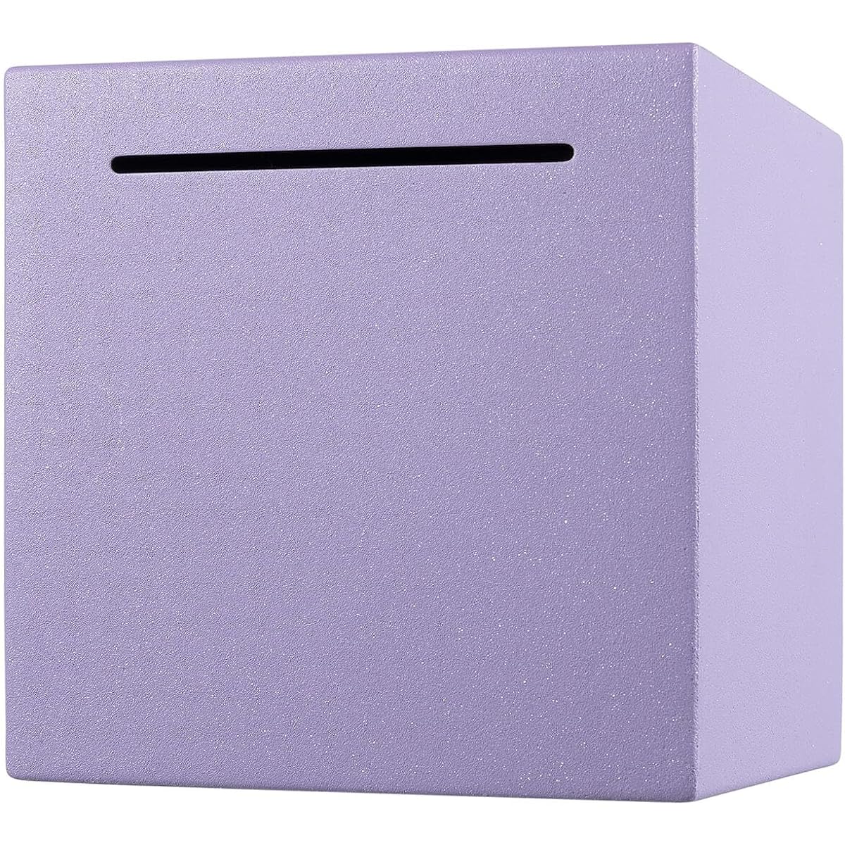 Piggy Bank for Adults Stainless Steel Piggy Bank Must Break to Open Piggy Bank (Purple 4.7 Inch) (Purple)