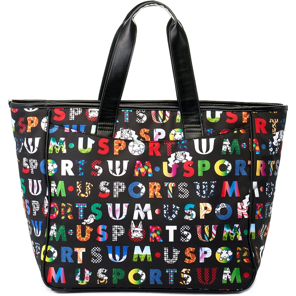 MU SPORTS 2023SS◆Colorful logo print all-over pattern Boston bag◆703J1208/FREE
