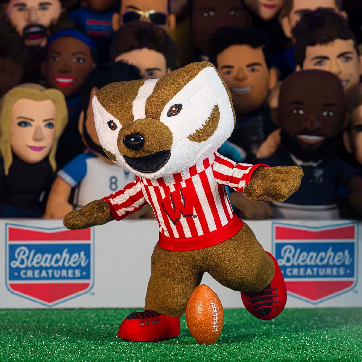 Bleacher Creatures Wisconsin Badgers Bucky Badger 10" Mascot Plush Figure Mascot for Play and Display