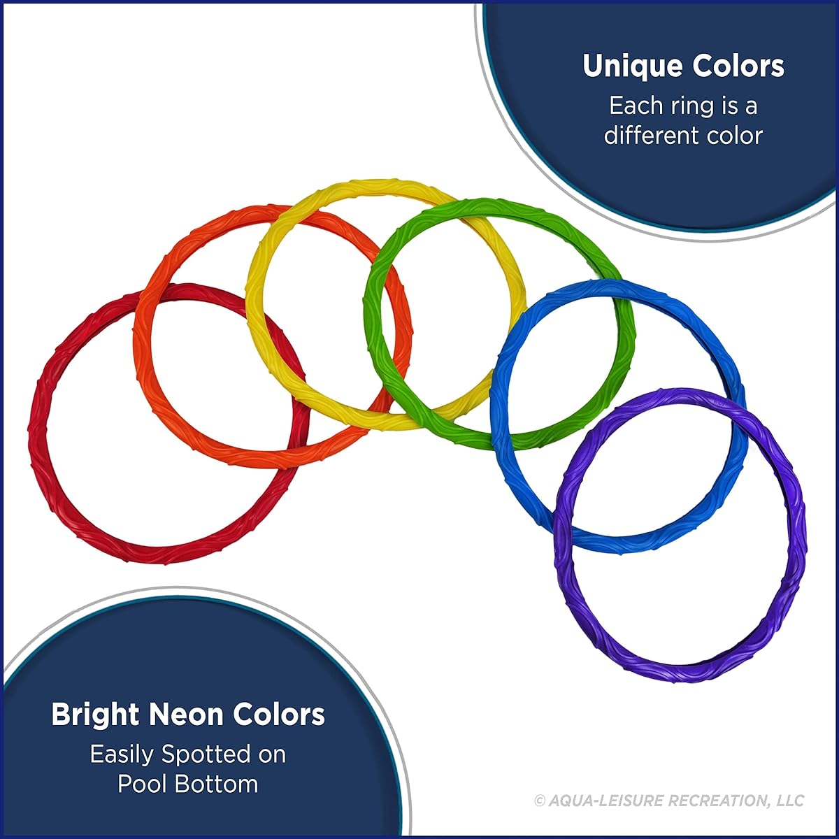 Aqua Games Dive Rings (Set of 6) by Aqua Leisure by Aqua Leisure
