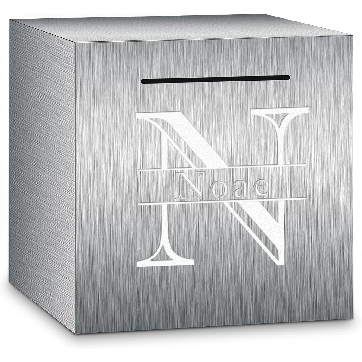 Sinseike Personalized Piggy Bank Stainless Steel Customizable Customizable