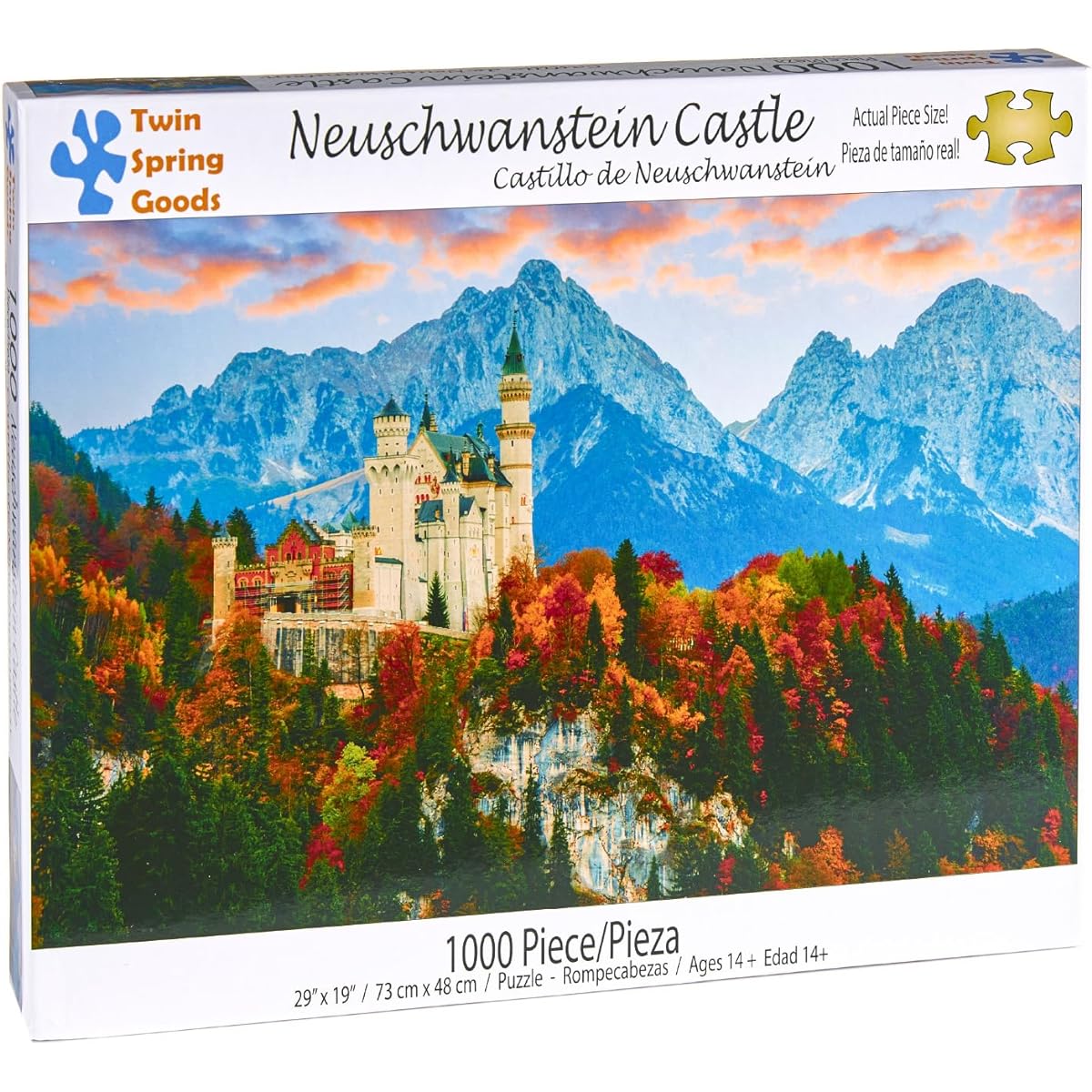 Neuschwanstein Castle Twin Spring Goods 1000 Piece Jigsaw Puzzle 1,000 Pieces