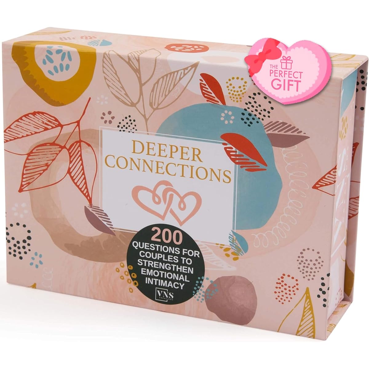 Deep Connection: Card Game for Couples | 200 Meaningful Conversation Starters for Connecting & Reconnecting | Fun Conversation Cards for Couples to Increase Emotional Intimacy and Build Stronger Relationships