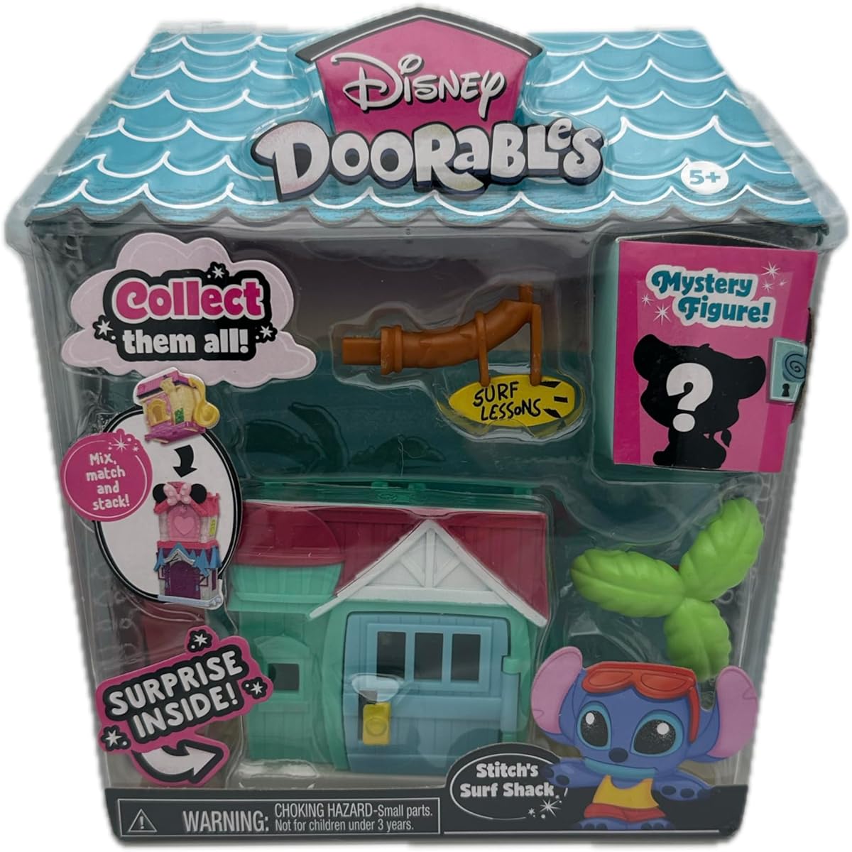 Just Play Disney Doorable Mini Garden Cottage (Stitch's Surf Shack), 1532VC01