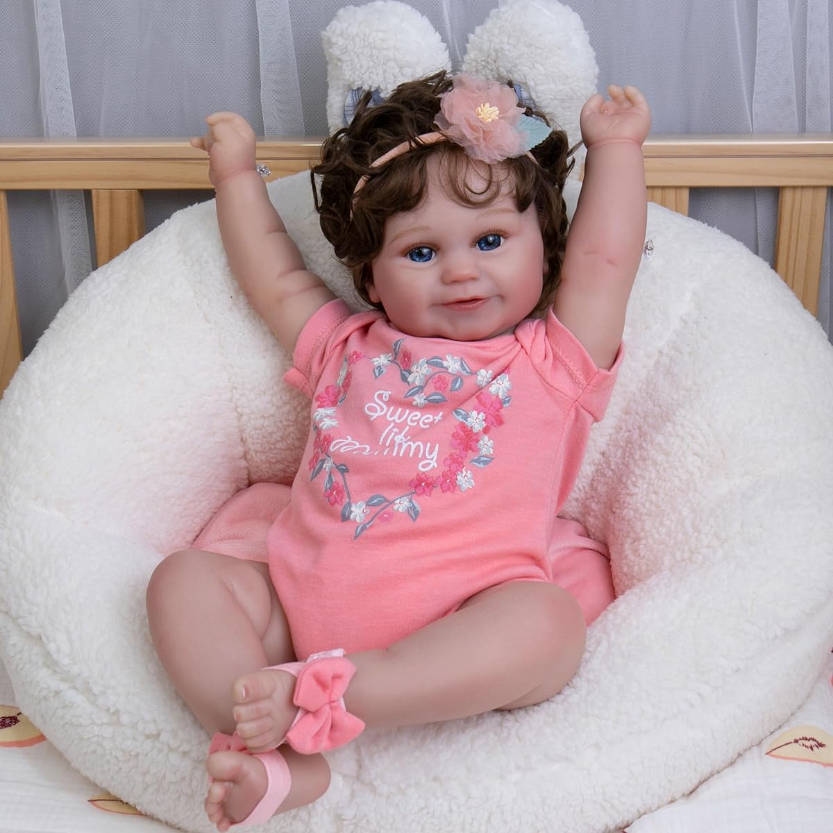 Milidool Reborn Baby Doll Silicone Reborn Baby Toy Ages 3+
