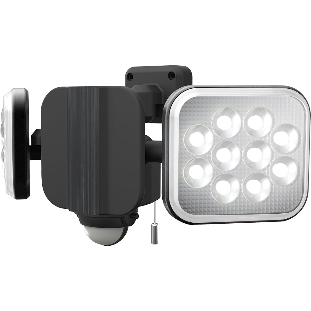 Musashi RITEX Free arm type LED sensor light (12W x 2 lights) "Outlet type" Rainproof type LED-AC2024