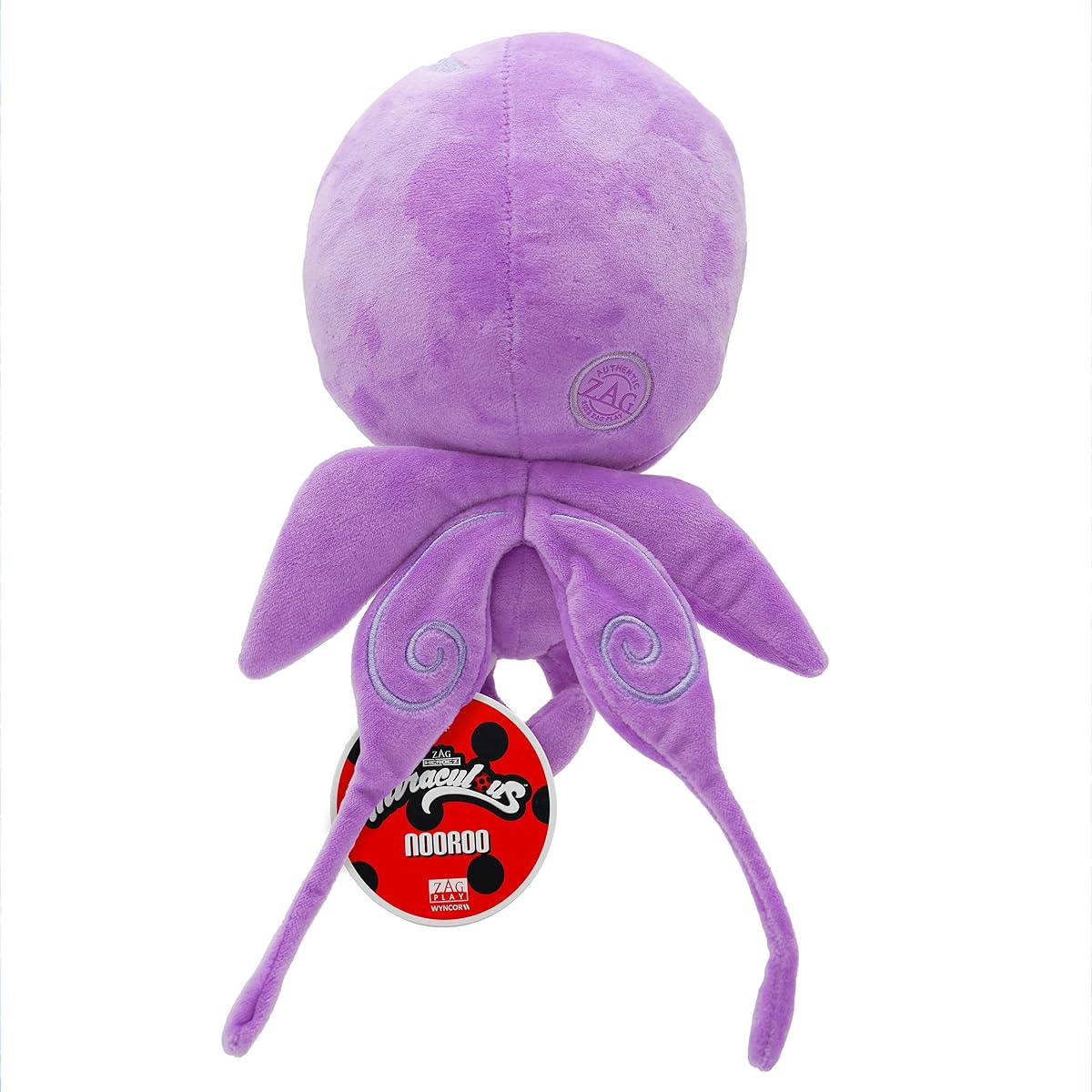 Miraculous Ladybug - Kwami Mon Ami Nooroo 9" Butterfly Stuffed Animal for Kids Super Soft Stuffed Animal Resin Eyes High Gloss Finish Zag Play