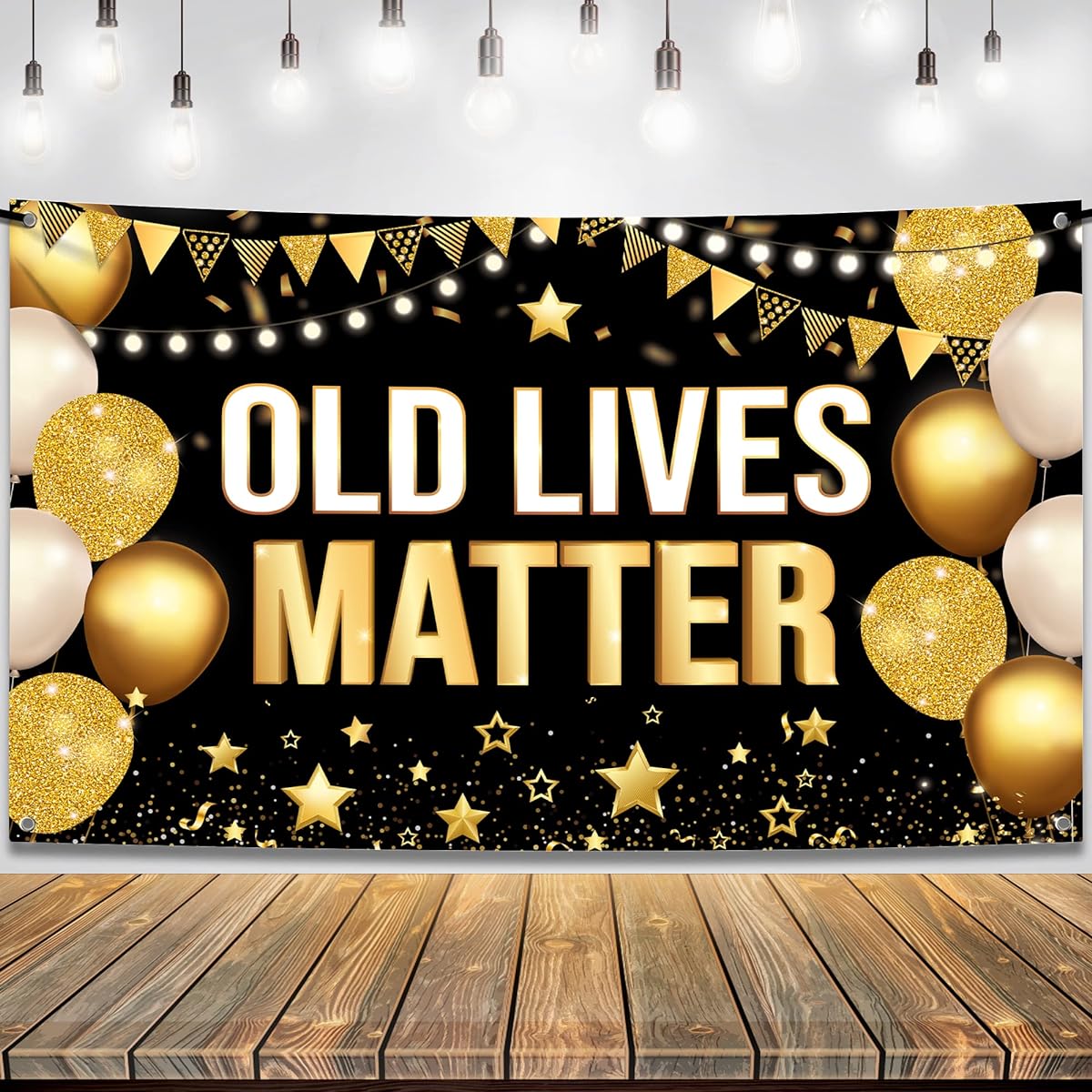 KatchOn Old Lives Matter Banner - XL 72x44 inches | Old Lives Still Matter Banner Old Lives Still Matter Birthday Decorations for Men | Old Lives Matter Decorations 50th Birthday Decorations