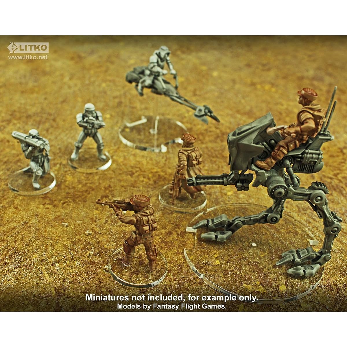 SW: Legion, Core Game, Base Upgrade Set, 3mm Clear (33)