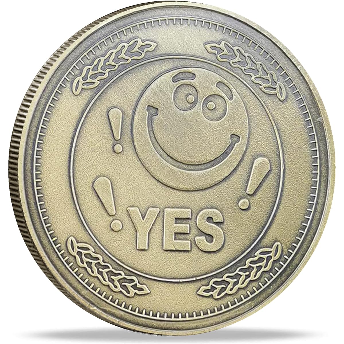 Strugglejewelry YES NO Flipping Challenge Coin Decision Maker Fortune Telling Tool Bronze