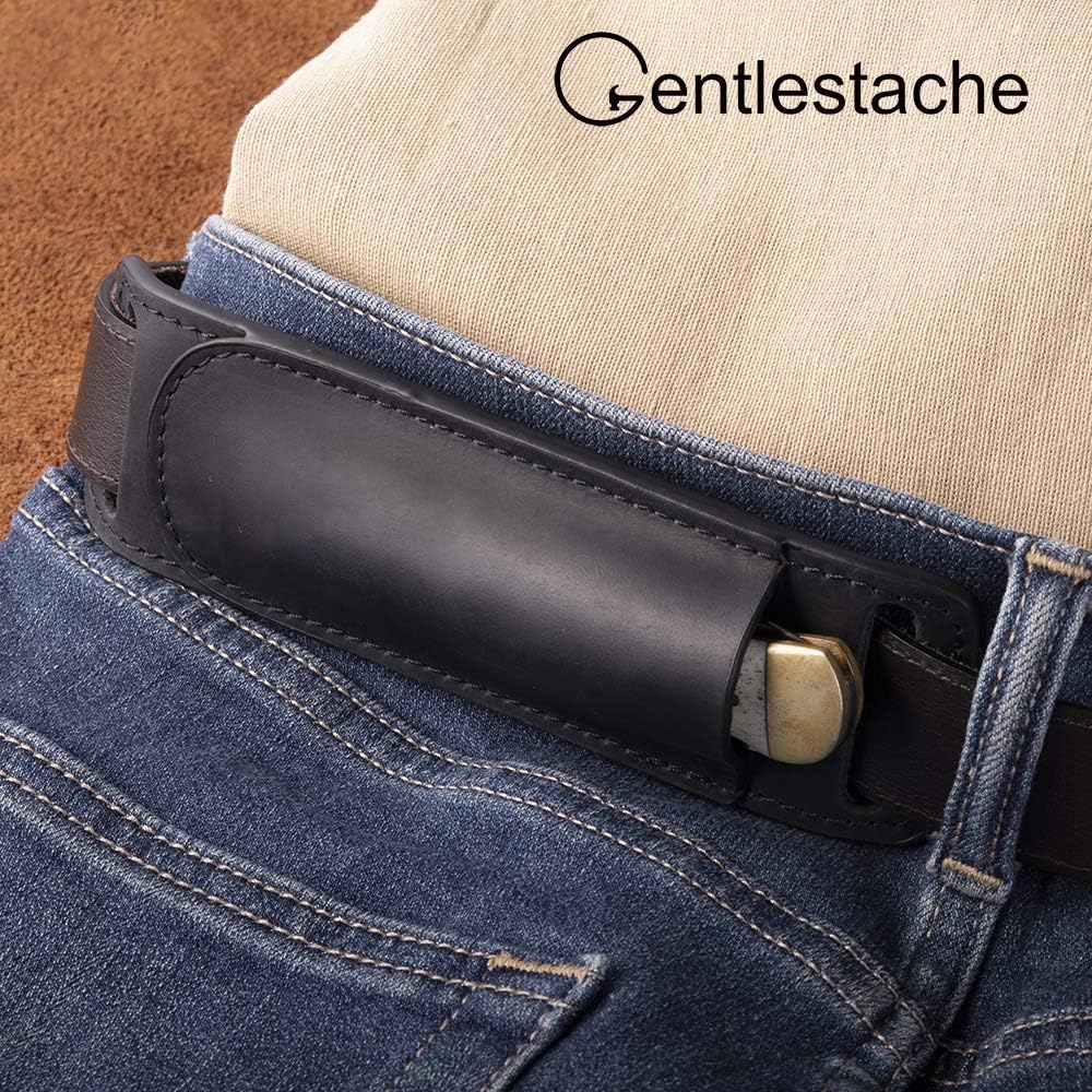 GENTLESTACHE Folding Knife Case Leather Belt Wear Petty Knife Sheath Knife Sheath Opinel Case Leather Knife Cover Bonn Knife Holder