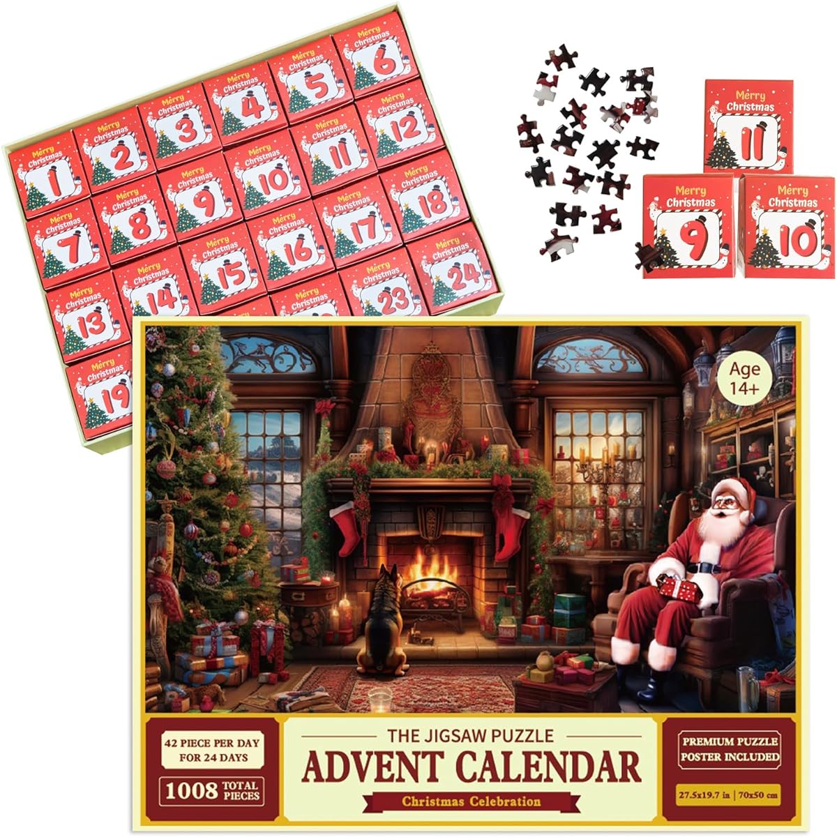 Christmas advent calendar Jigsaw puzzle Advent calendar Christmas countdown calendar
