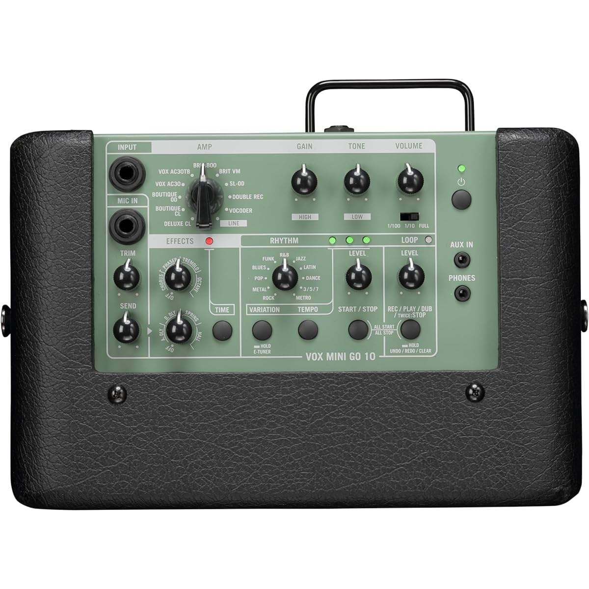 VOX/VMG-10 GR Olive Green Box 10W Output Small Amplifier Guitar Amplifier