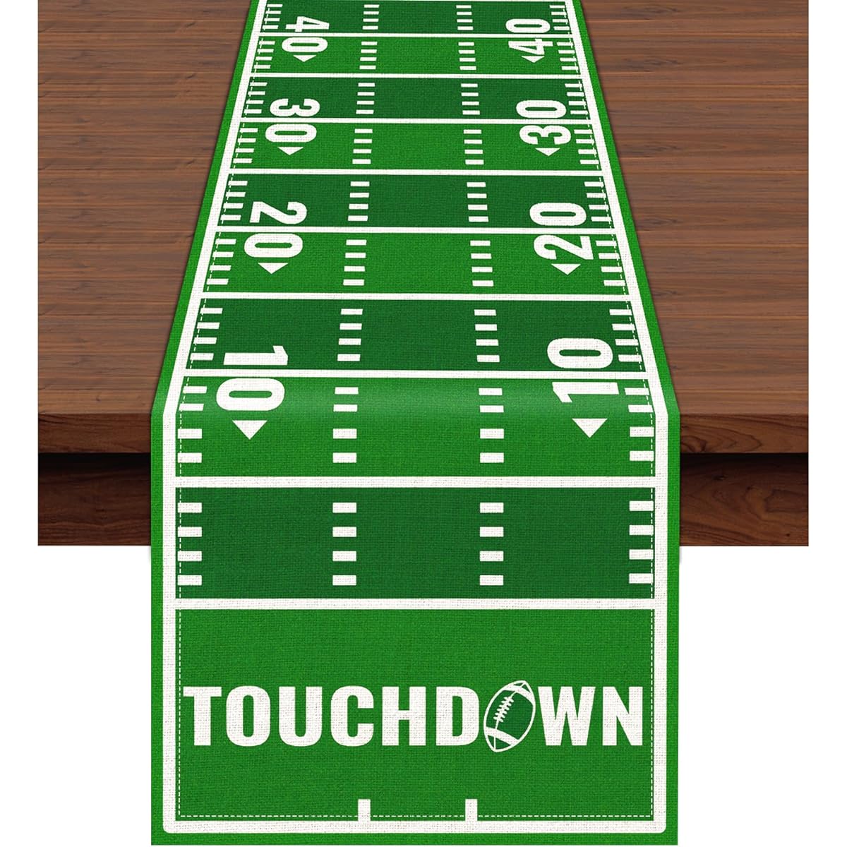 Football Table Runner, Touchdown American Football Court Table Runner, Boy Sports Football Birthday Party Decorations for Kitchen, Home Dining Table Decoration 13x72 Inch