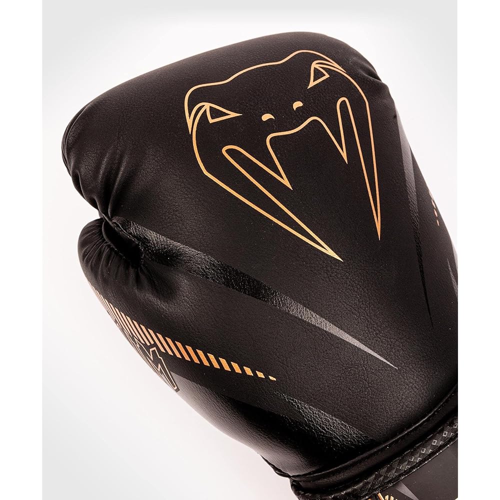 VENUM Boxing Gloves IMPACT BOXING GLOVES (Black x Bronze) //Sparring Gloves Boxing Kickboxing Boxercise Fitness VENUM-03284-137