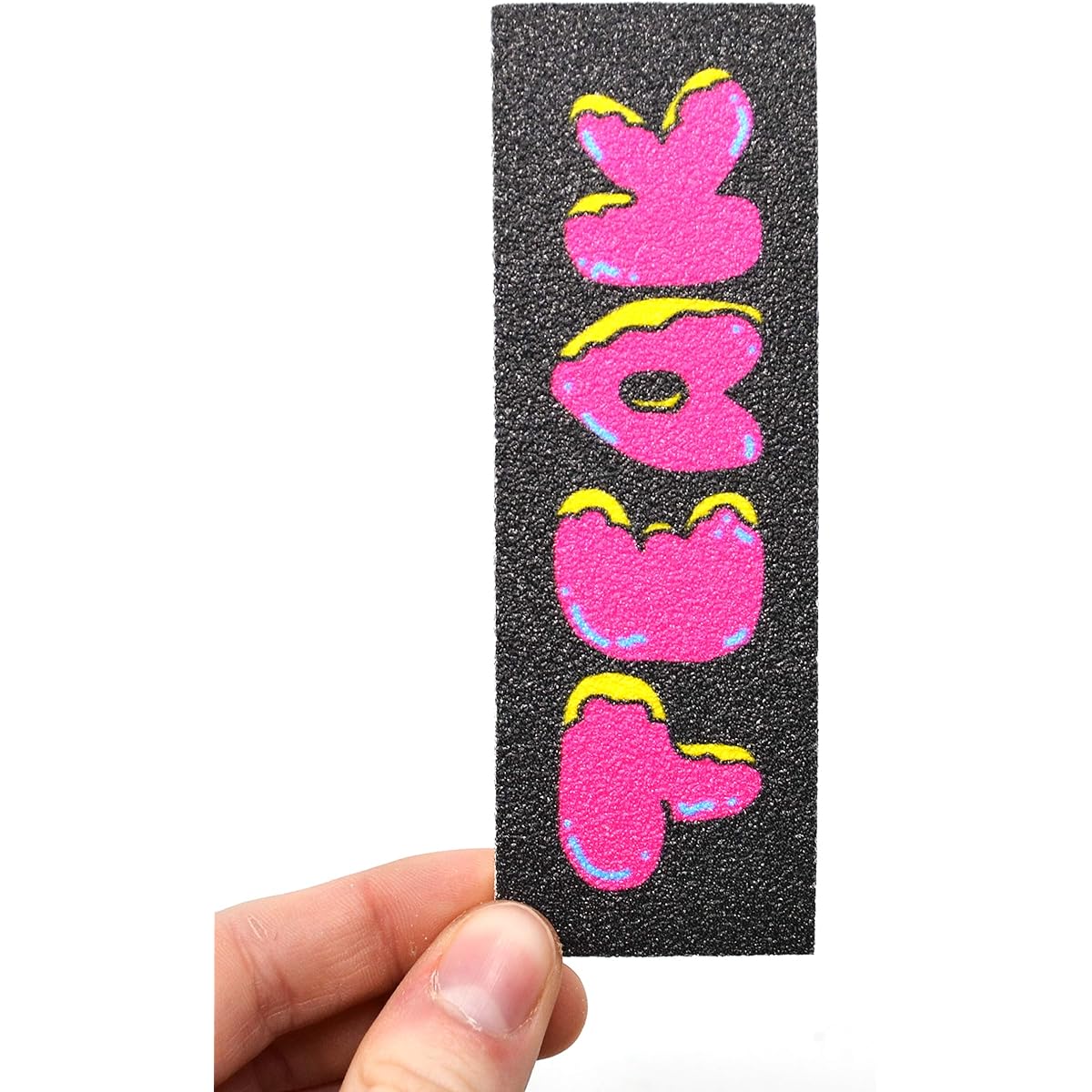 Teak Tuning Premium Fingerboard Skate Grip Tape, Cheek Donut Edition, 38mm x 114mm, Pack of 3