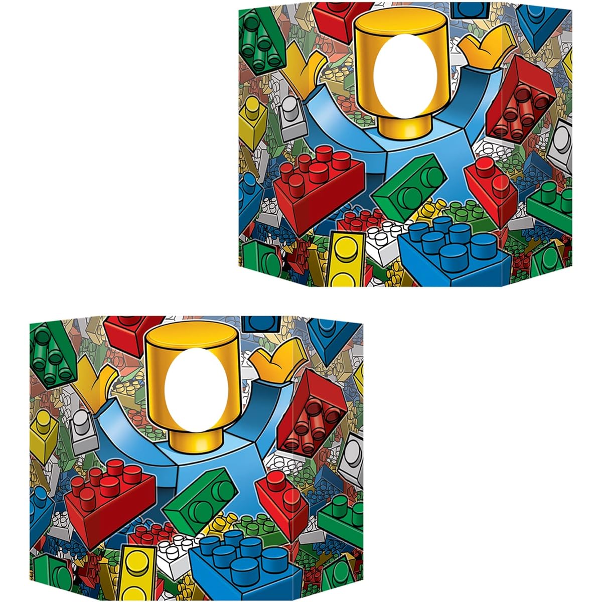 Beistle 52200 2-Piece Building Block Photo Prop, 37" x 25"
