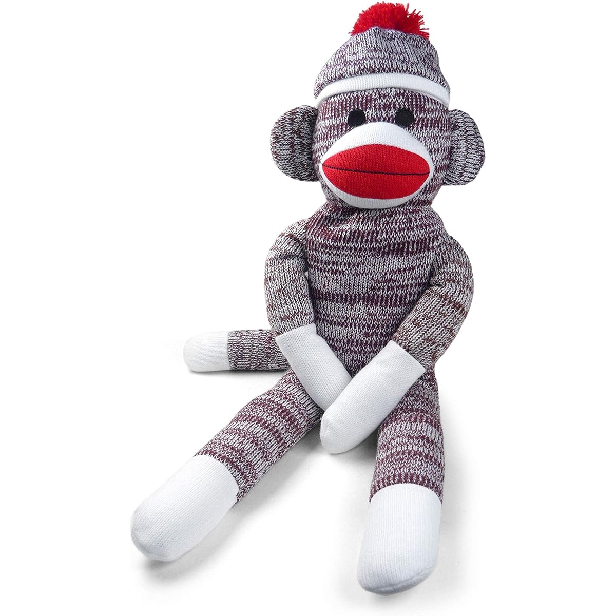 Pennington Bear Company Original Sock Monkey, Hand Knitted, Plush Material, 20 Inch