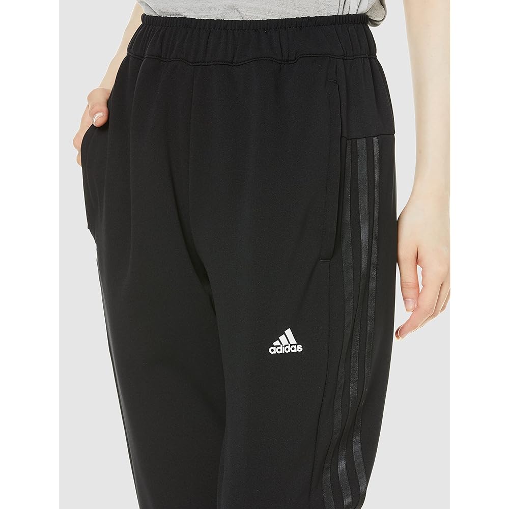 Adidas TG563 Women's Sweat Pants 3 Stripes Loose Fit Tapered 3/4 Length Pants