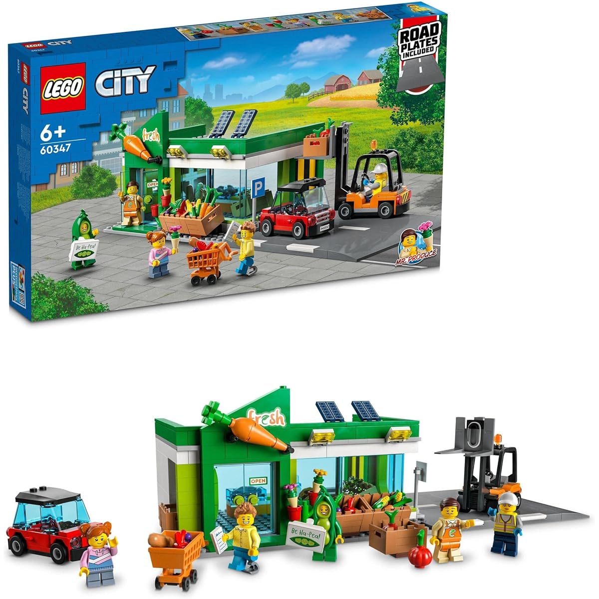 LEGO City LEGO City Supermarket 60347 Toy Blocks Gift City Building Pretend Play Boys Girls Ages 6 and Up