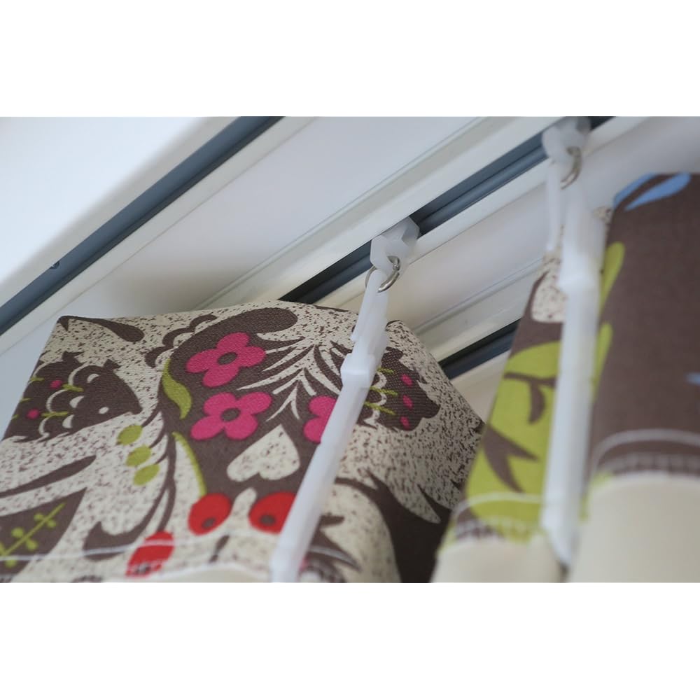 isso ecco curtain forest beige 100*178cm 2 pieces floral pattern animal animal pattern