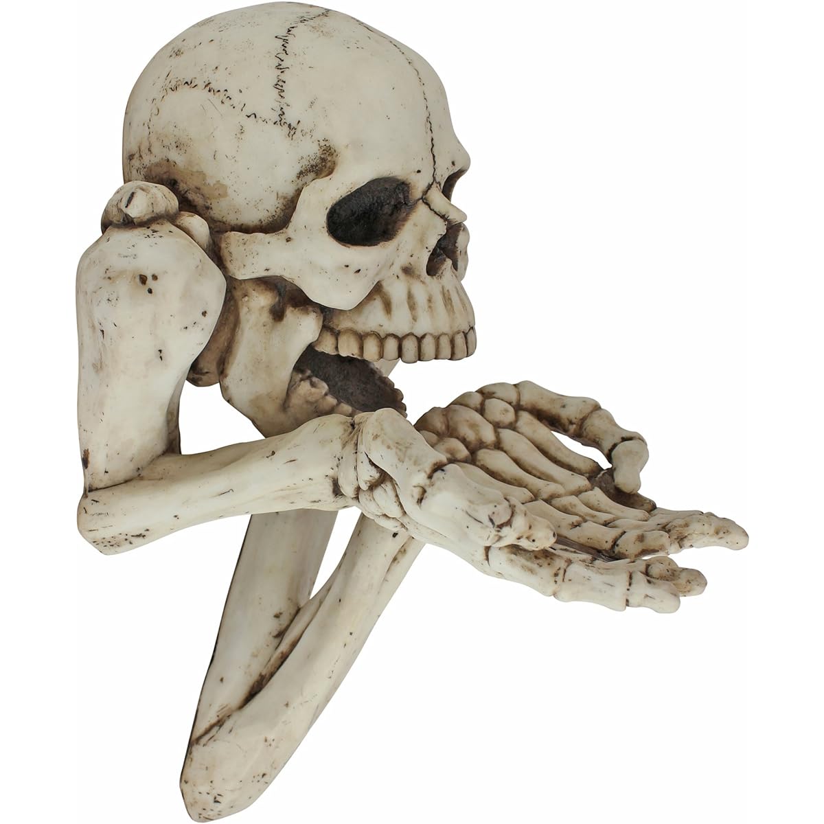 Design Toscano Beggar for Souls Skeleton Wall Sculpture