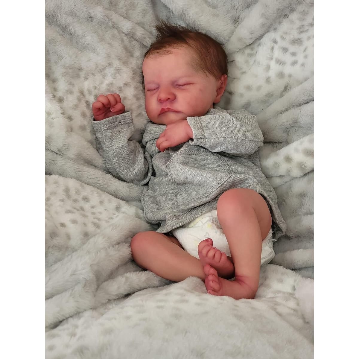 Pinky Lifelike Reborn Doll - 19" Baby Soft Body Realistic Newborn Doll Vinyl Silicone Real Life Baby Doll Gift Toy for Ages 3+