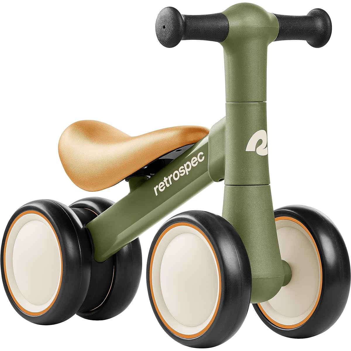 Retrospec Cricket Baby Walker Balance Bike with 4 Wheels Ages 12-24 Months Toddler Bicycle Toy for 1 Year Old Boys & Girls
