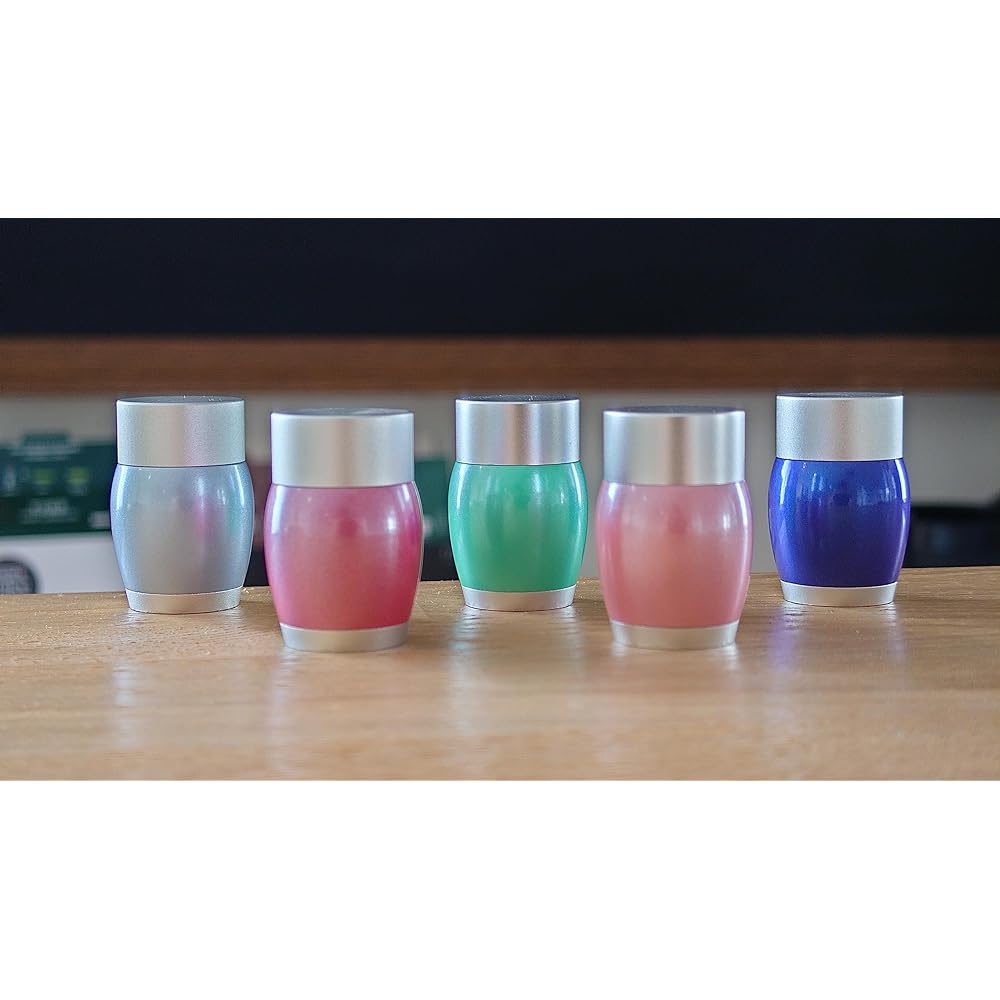 [Ashes (remains hair) holder, mini urn macarons] Height 37mm, ashes holder, split ashes memorial, pet, Buddhist altar fittings, aluminum, made in Japan (pearl cherry pink)