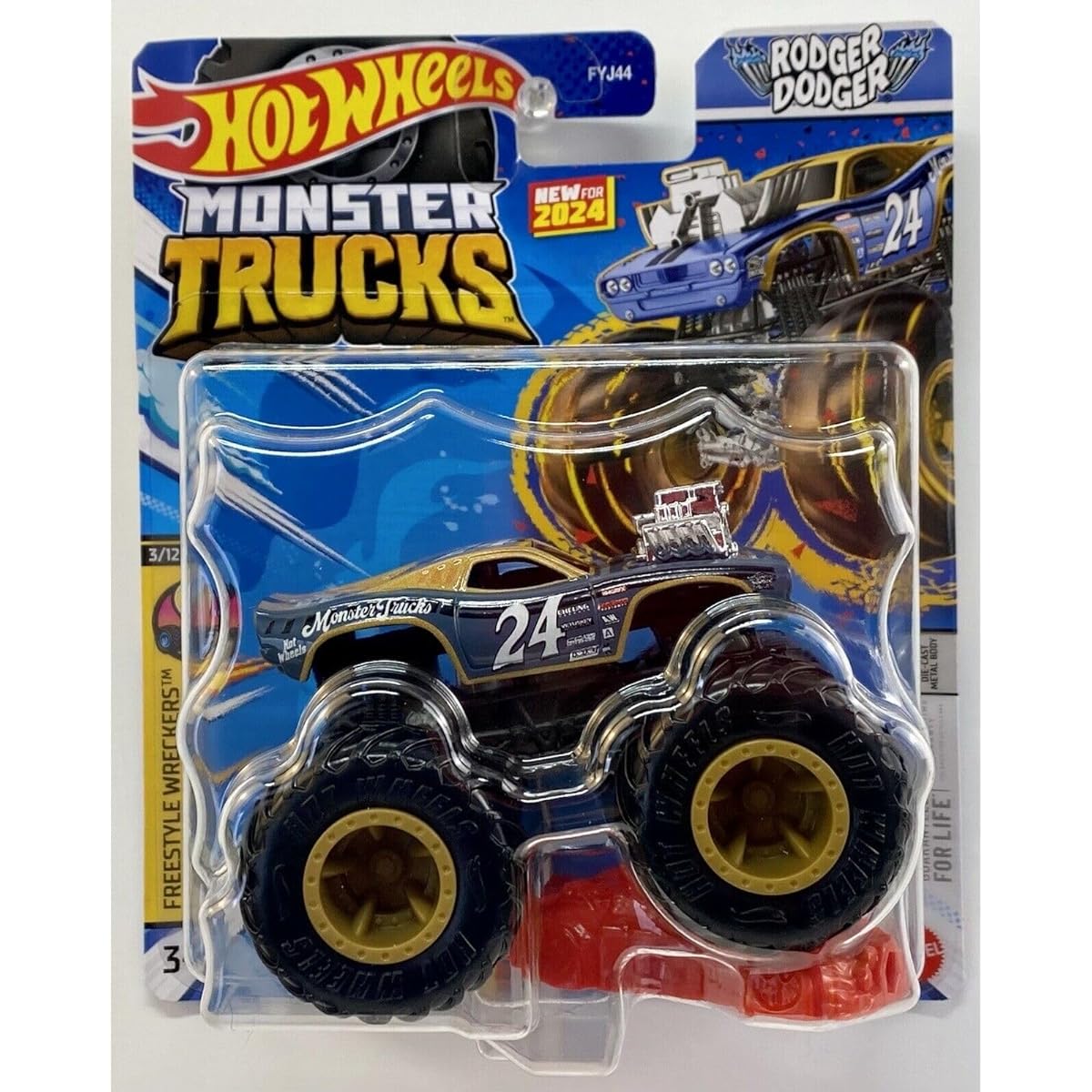 Hot Wheels Monster Truck 2024 1:64 Scale (Roger Dozier 3/12 Freestyle Tow Truck)