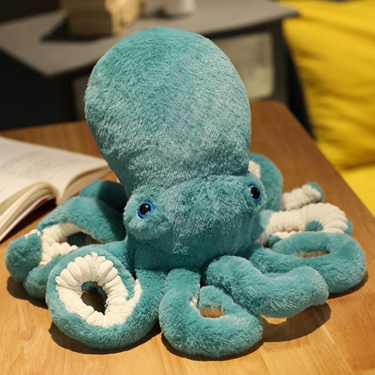PIRNSDG Octopus Plush Toy Extra Large Body Pillow Whale Doll 90 Bedroom Sofa Green Octopus Pillow Toy Cute Fluffy Pilling Resistant Character Plush Toy Gift Celebration Cushion Sleeping Pillow Gift Cute Celebration Graduation Gift