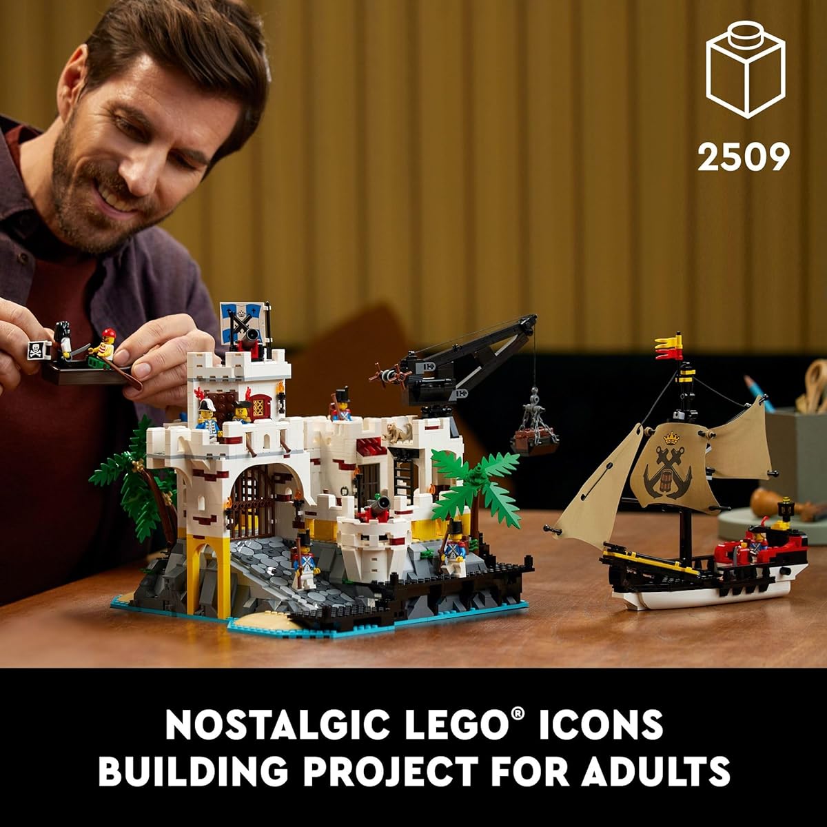 LEGO Icon El Dorado Fortress 10320 Building Kit for Adults - Nostalgic pirate-themed set - a gift for adults who love challenging projects (2,509 pieces)