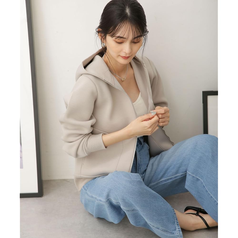 Nano Universe (nano universe) WEB limited tech cardboard double zip hoodie