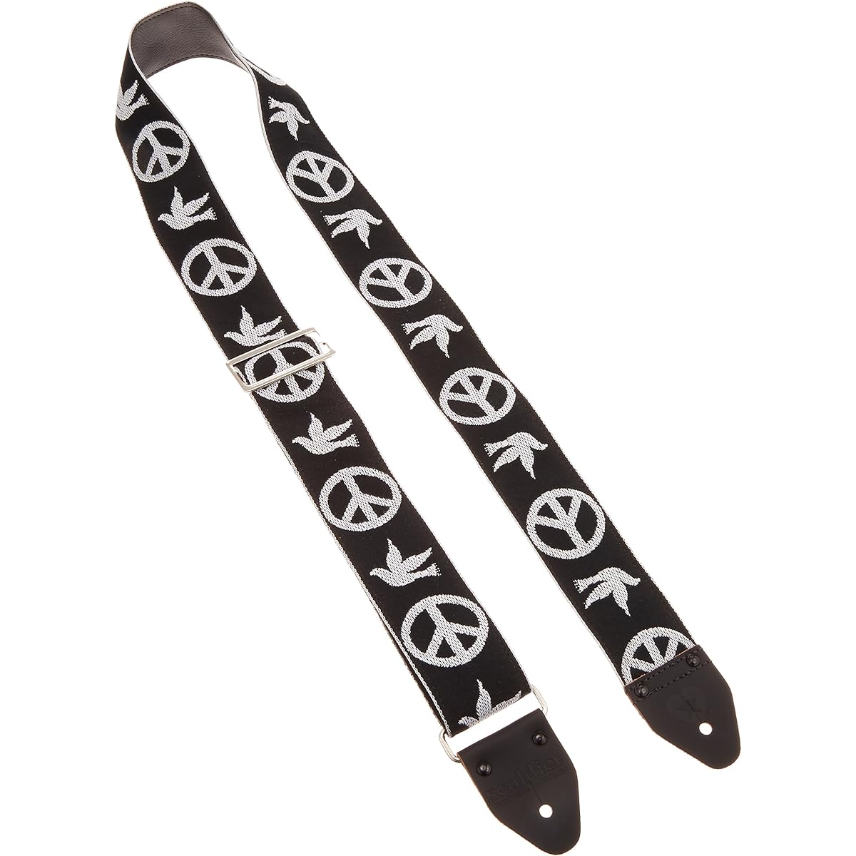 Souldier Ace Replica Straps Soldier Guitar Strap NY Peace Dove Black VGS343